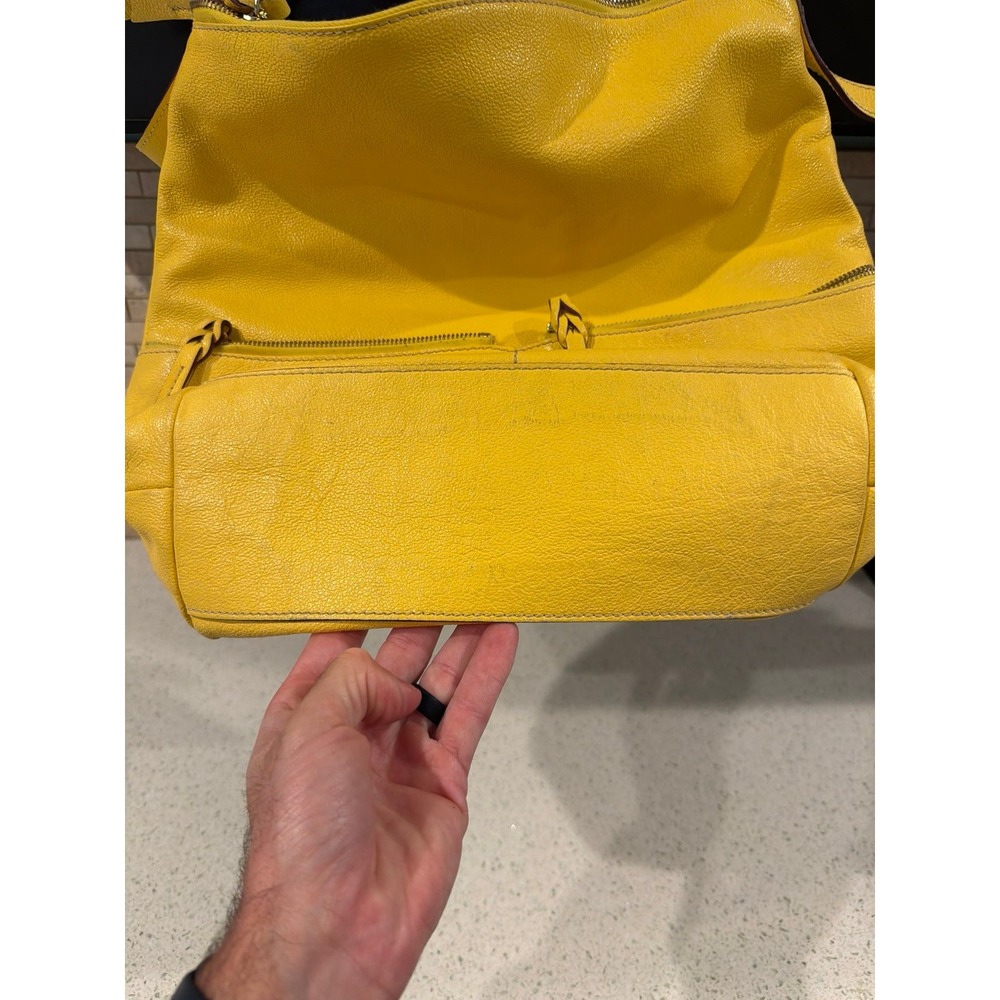 Dooney Bourke Dillen Leather Hobo Bag Yellow - Picture 5 of 9